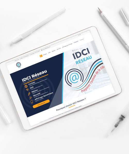 Izii : Agence Web, Création Du Site Vitrine IDCI Réseau