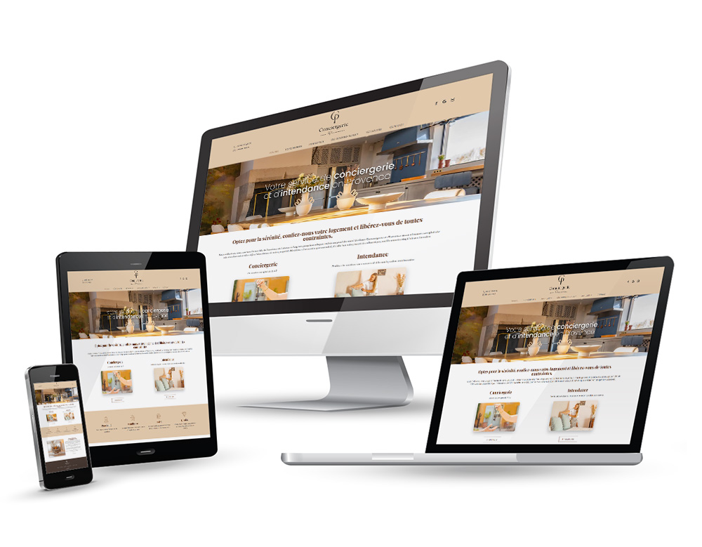 Izii : agence web, création de site internet - Site vitrine Conciergerie en Provence