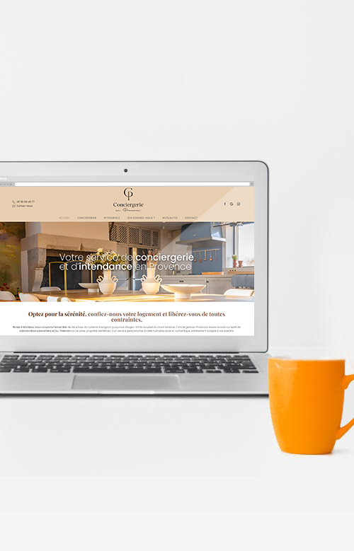 Izii : agence web, création de site internet - Site vitrine Conciergerie en Provence