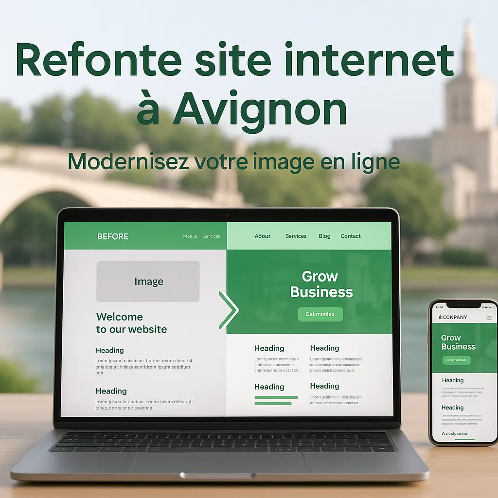 Refonte site internet &agrave; avignon par izii pour entreprise locale