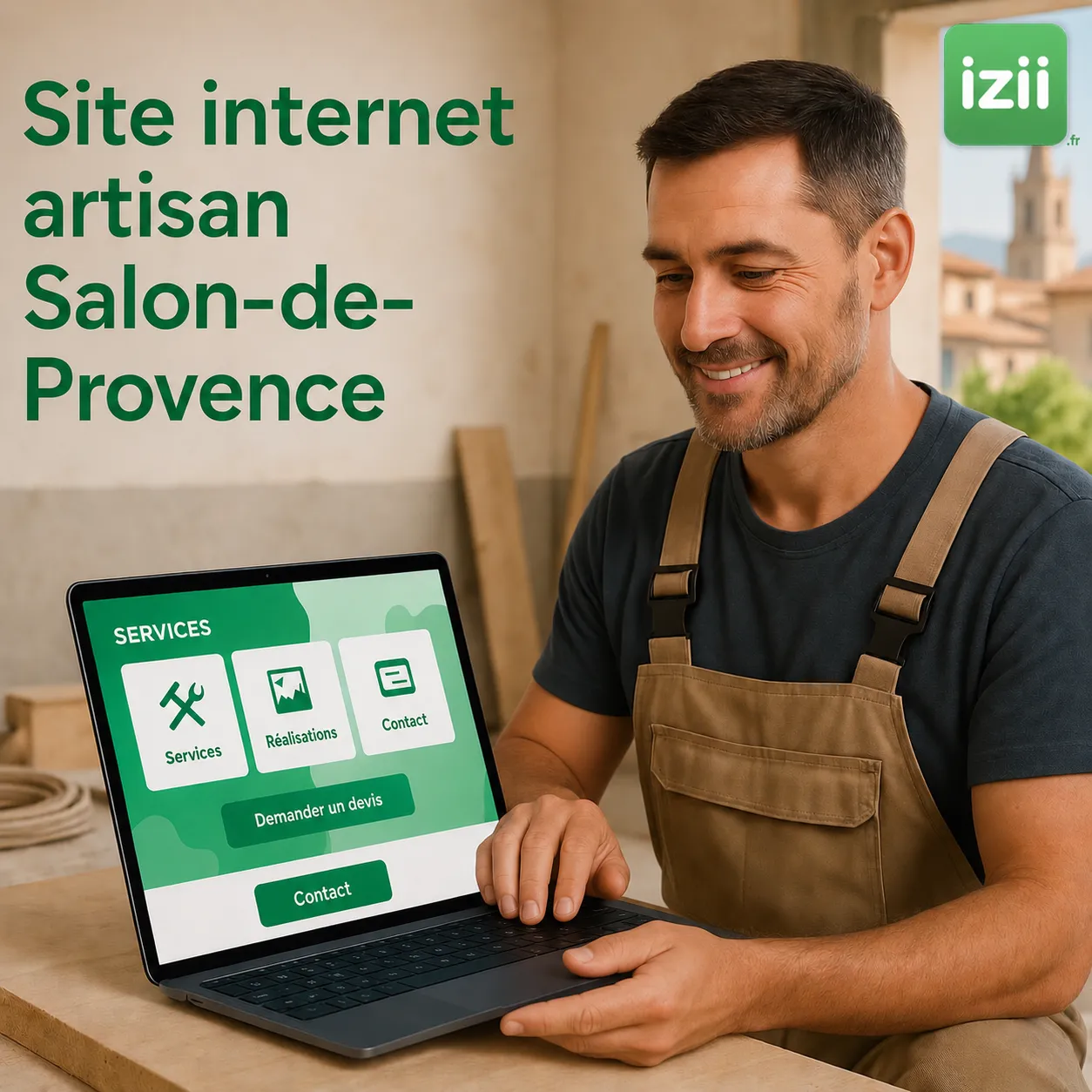 Cr&eacute;ation de site internet pour les artisans &agrave; Salon de Provence par IZII