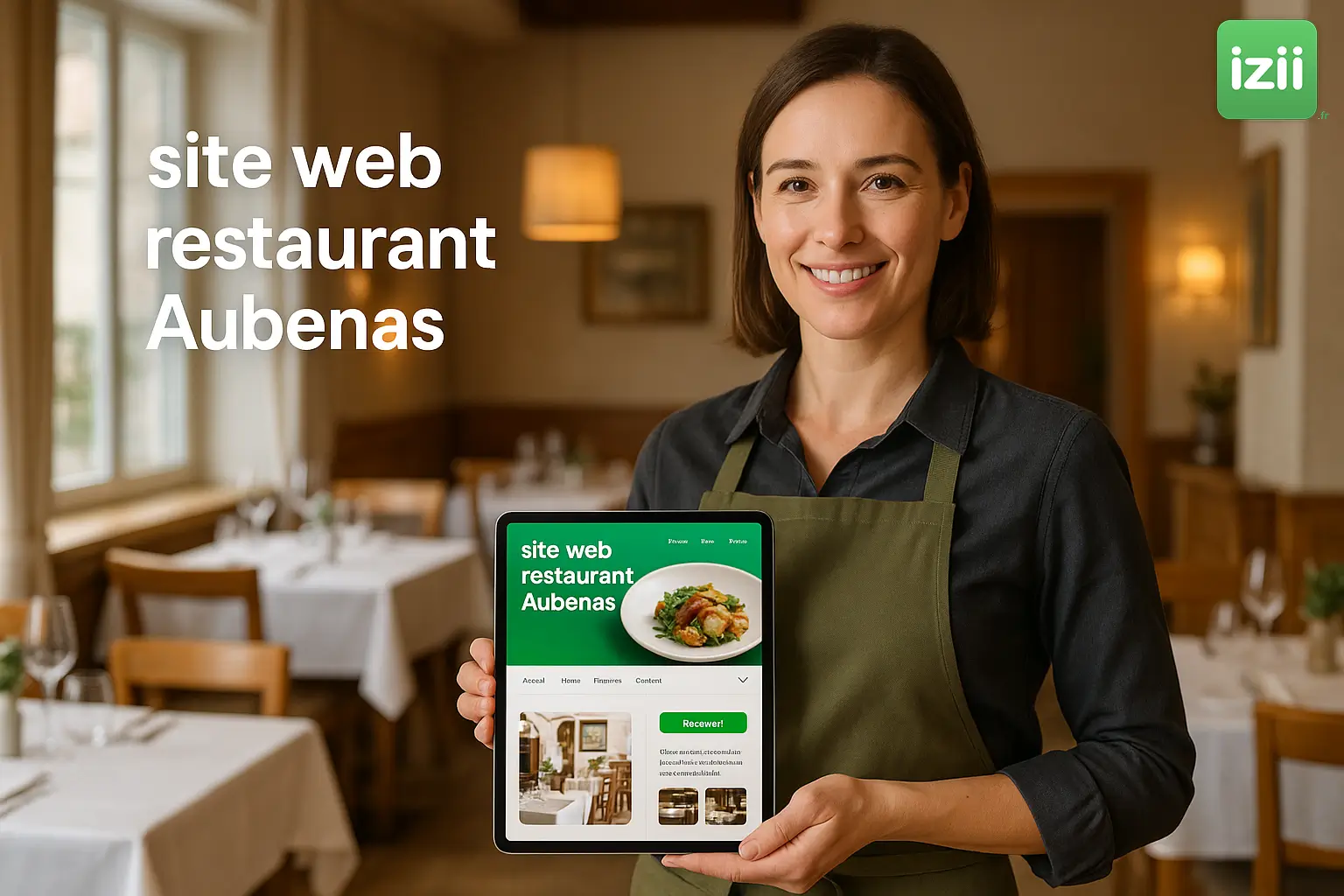 Cr&eacute;ation site internet pour restaurant &agrave; aubenas par izii