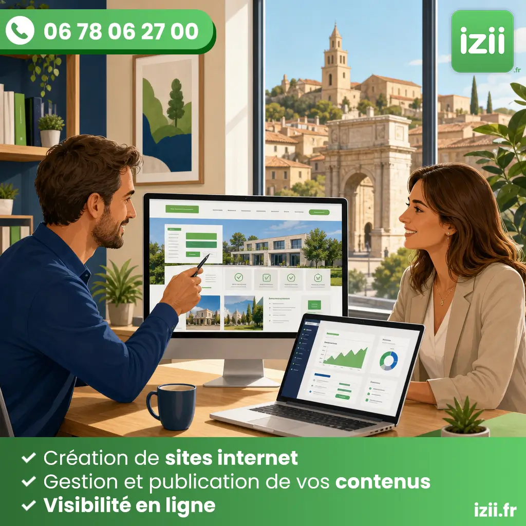 Accompagnement site internet &agrave; Orange par izii pour entreprises du Vaucluse
