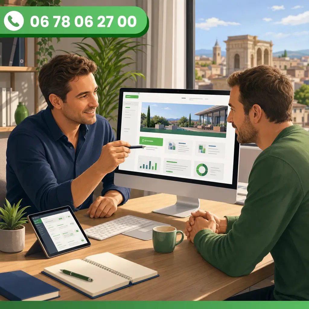 Mise &agrave; jour de contenu web &agrave; orange avec izii pour entreprise locale