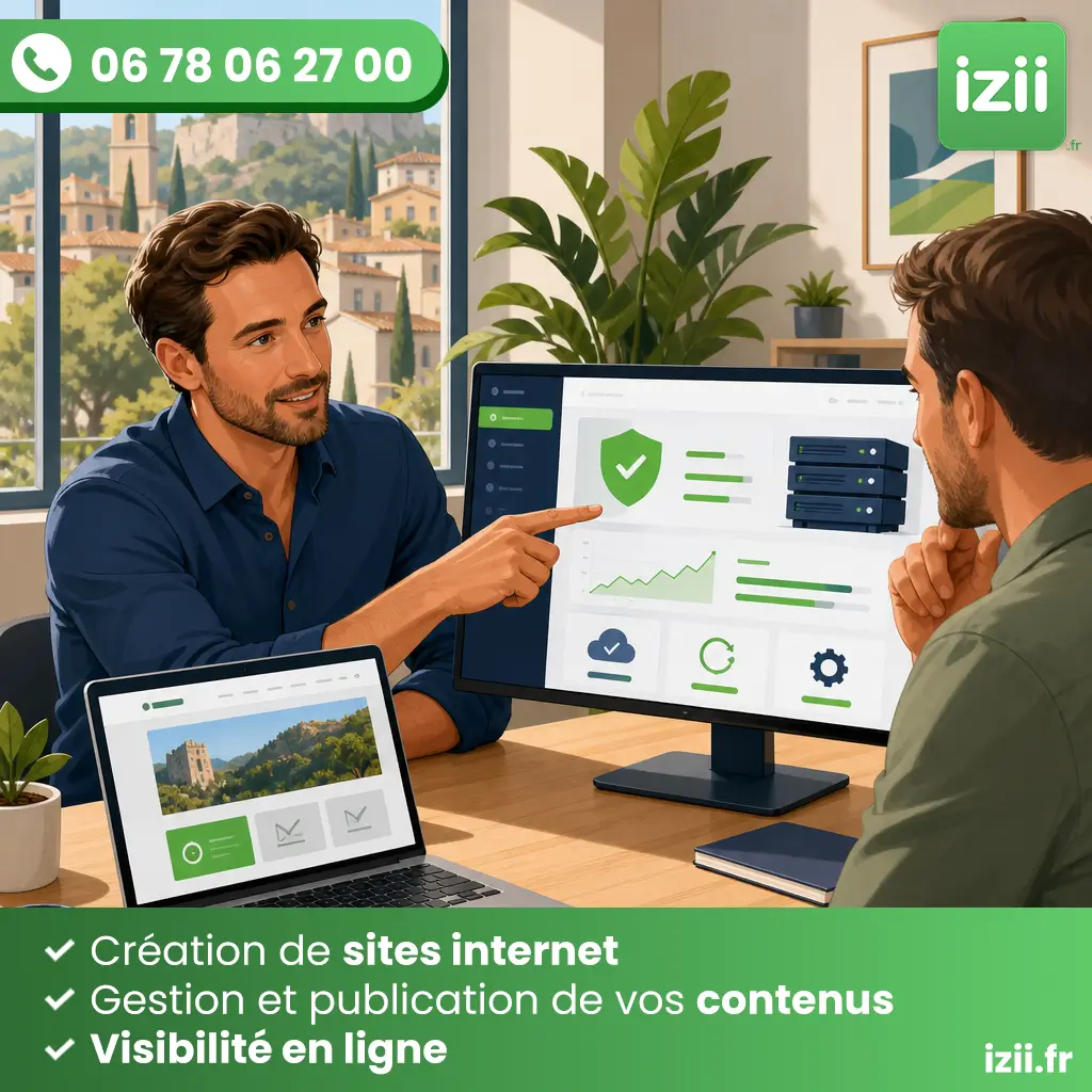H&eacute;bergement site internet professionnel &agrave; cavaillon en vaucluse par izii