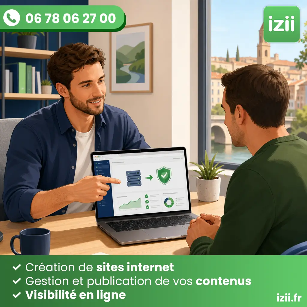 Migration site internet le teil pour entreprise locale accompagnée par izii