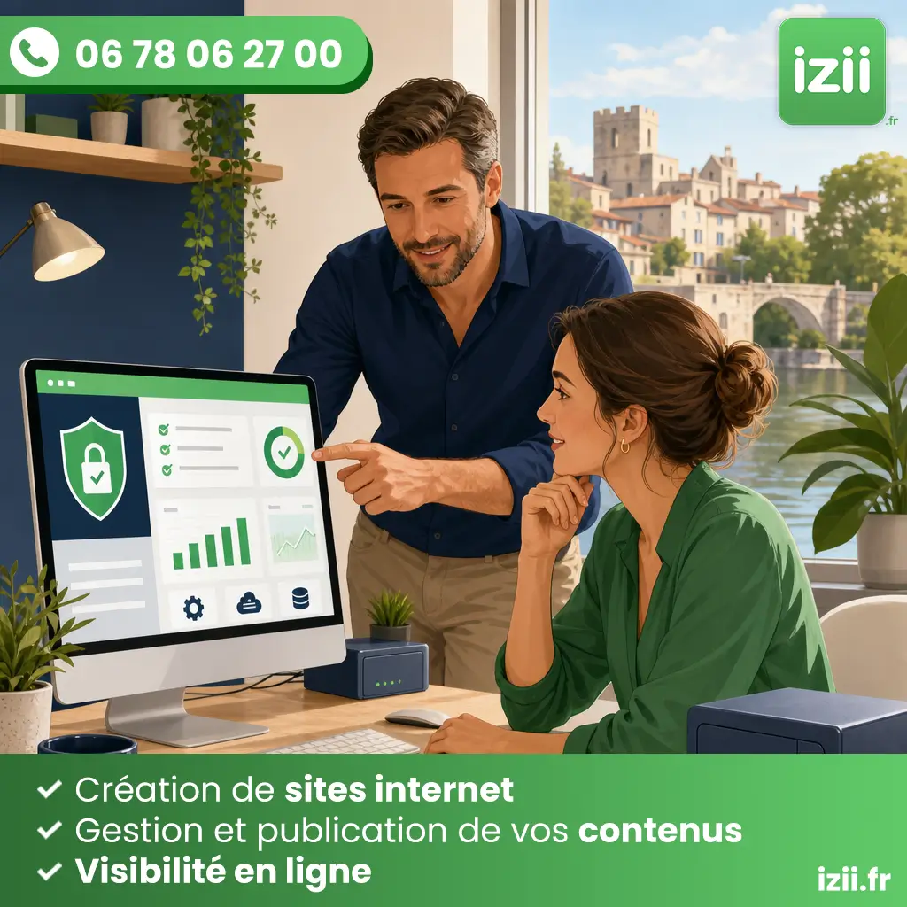 S&eacute;curisation site internet bagnols-sur-c&egrave;ze par izii pour entreprise locale