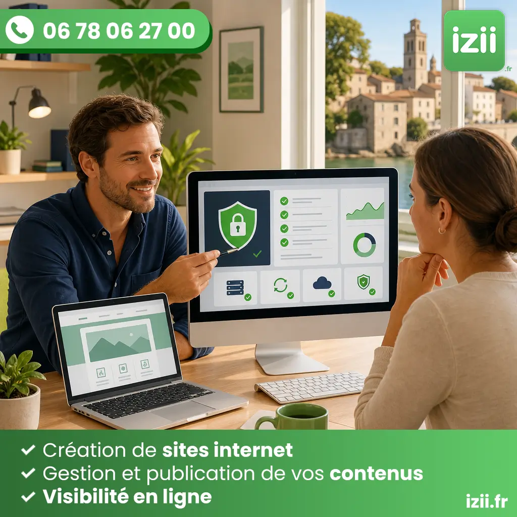 S&eacute;curisation site internet beaucaire par izii pour entreprise locale
