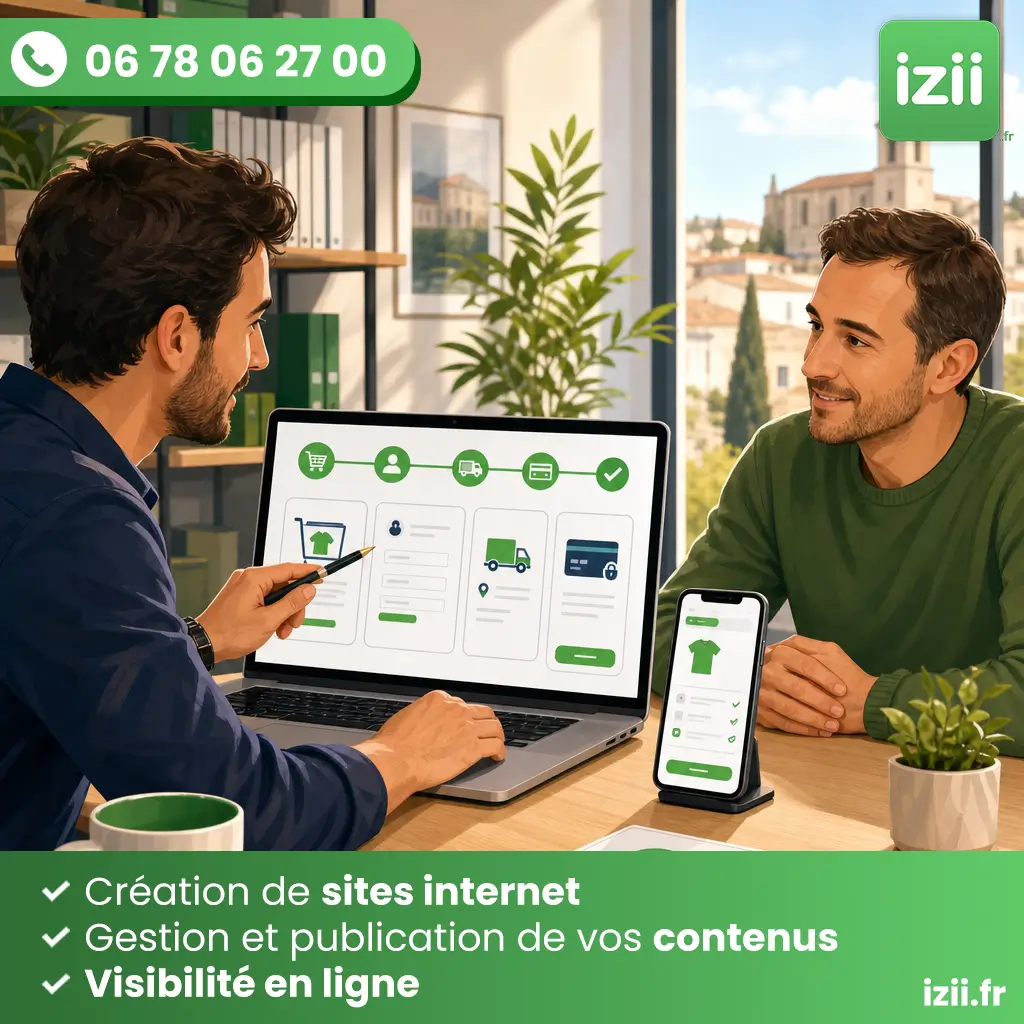 Tunnel de commande &agrave; ch&acirc;teaurenard pour boutique en ligne con&ccedil;u par izii